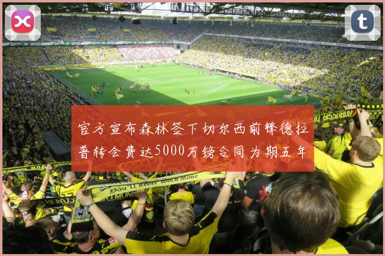 官方宣布森林签下切尔西前锋德拉普转会费达5000万镑合同为期五年